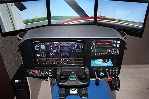 tableau de bord simulateur de vol