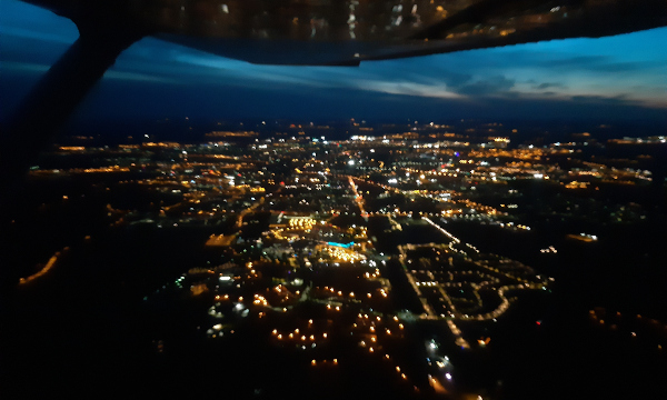ville vue de nuit